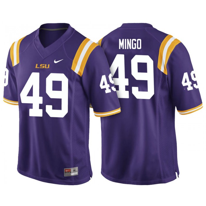 Male Barkevious Mingo LSU Tigers Purple College Footbal Alumni NFL Player Jersey