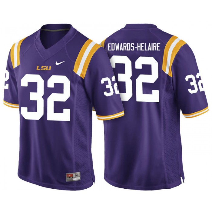 Male Clyde Edwards-Helaire LSU Tigers Purple College Footbal Alumni NFL Player Jersey