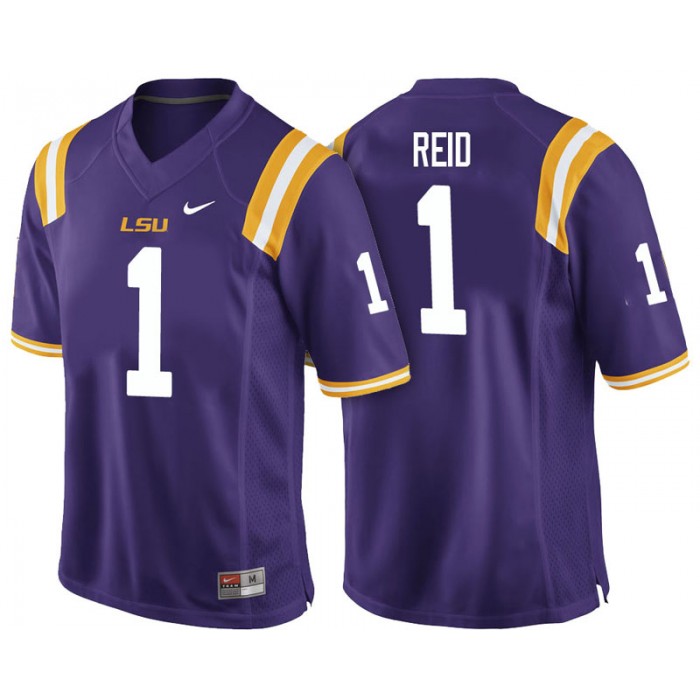 Male Eric Reid LSU Tigers Purple College Footbal Alumni NFL Player Jersey