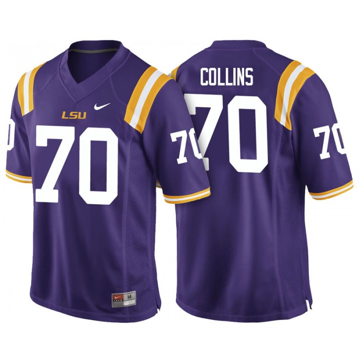 Male La'el Collins LSU Tigers Purple College Footbal Alumni NFL Player Jersey