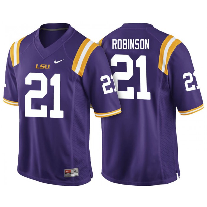 Male Rashard Robinson LSU Tigers Purple College Footbal Alumni NFL Player Jersey