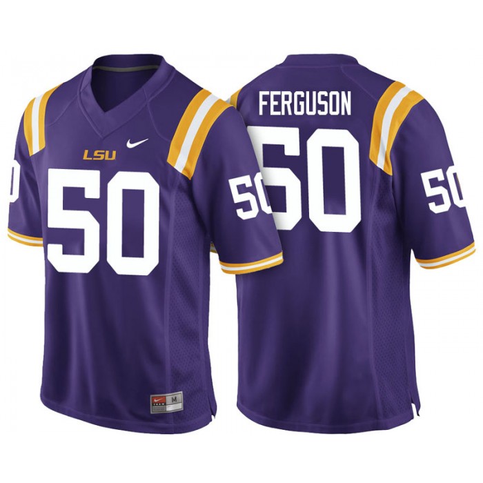 Male Reid Ferguson LSU Tigers Purple College Footbal Alumni NFL Player Jersey