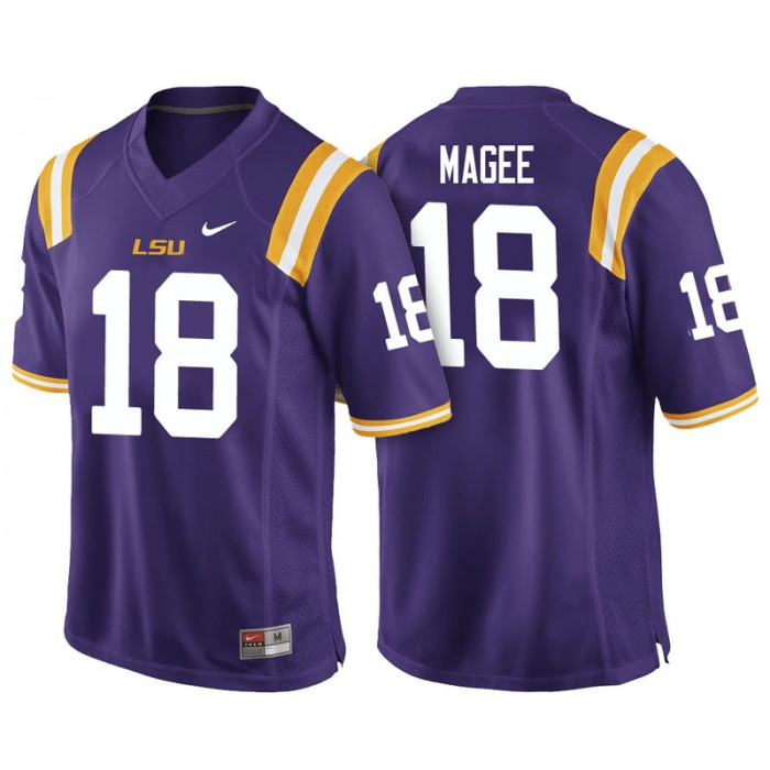 Male Terrence Magee LSU Tigers Purple College Footbal Alumni NFL Player Jersey