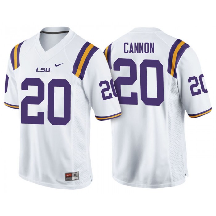 Male Billy Cannon LSU Tigers White College Footbal Alumni NFL Player Jersey