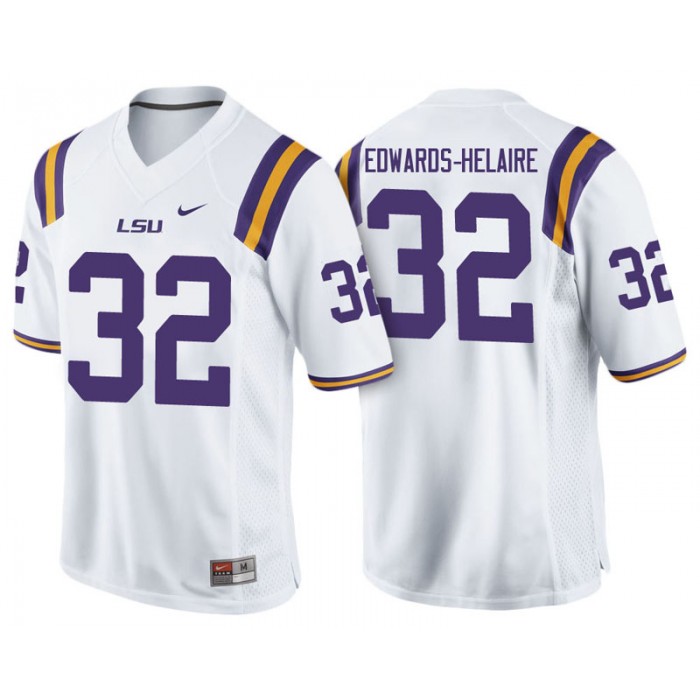 Male Clyde Edwards-Helaire LSU Tigers White College Footbal Alumni NFL Player Jersey