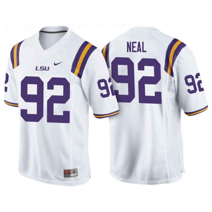 Male Lewis Neal LSU Tigers White College Footbal Alumni NFL Player Jersey