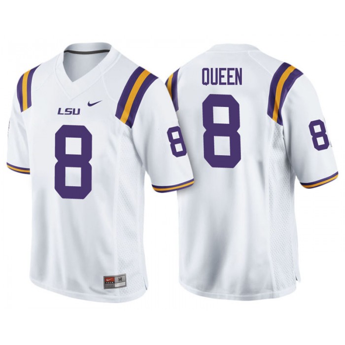Male Patrick Queen LSU Tigers White College Footbal Alumni NFL Player Jersey