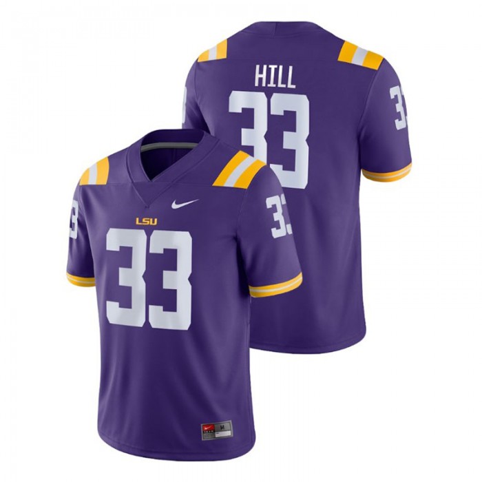 Jeremy Hill For Men LSU Tigers Purple Game College Football Jersey