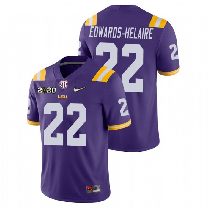 Clyde Edwards-Helaire LSU Tigers College Football Purple Game Jersey