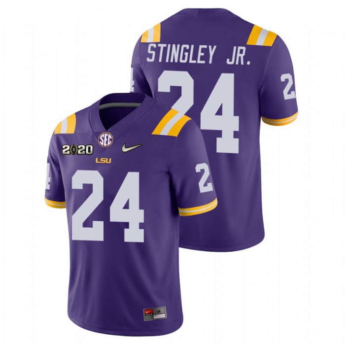 Derek Stingley Jr. LSU Tigers College Football Purple Game Jersey
