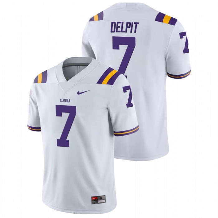 Grant Delpit LSU Tigers College Football White Game Jersey