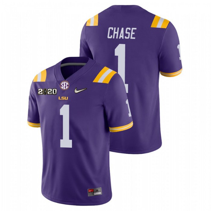 Ja'Marr Chase LSU Tigers College Football Purple Game Jersey