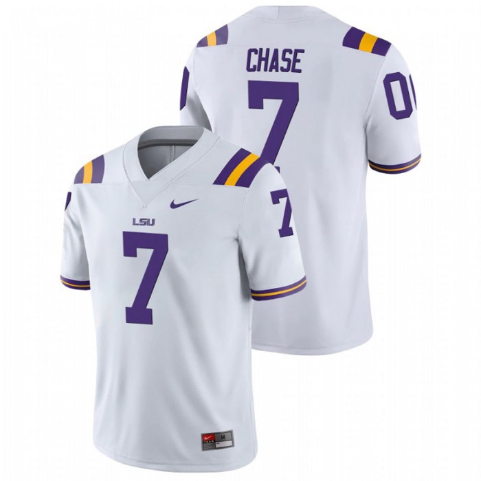 LSU Tigers Ja'Marr Chase Game College Football Jersey For Men White