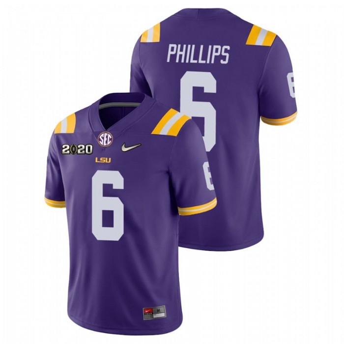 Jacob Phillips LSU Tigers College Football Purple Game Jersey