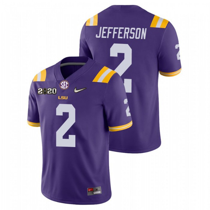 Justin Jefferson LSU Tigers College Football Purple Game Jersey