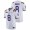 Patrick Queen LSU Tigers Game Football White Jersey For Men