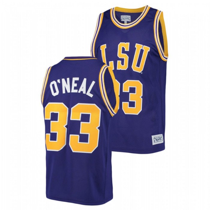 LSU Tigers Shaquille O'Neal Jersey College Basketball Purple Alumni Limited For Men