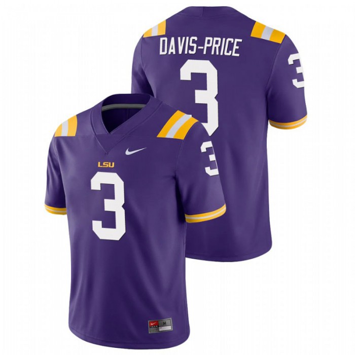 Tyrion Davis-Price LSU Tigers Game Purple College Football Jersey