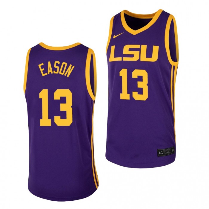 Tari Eason Jersey LSU Tigers College Basketball 2021 Transfer Jersey-Purple