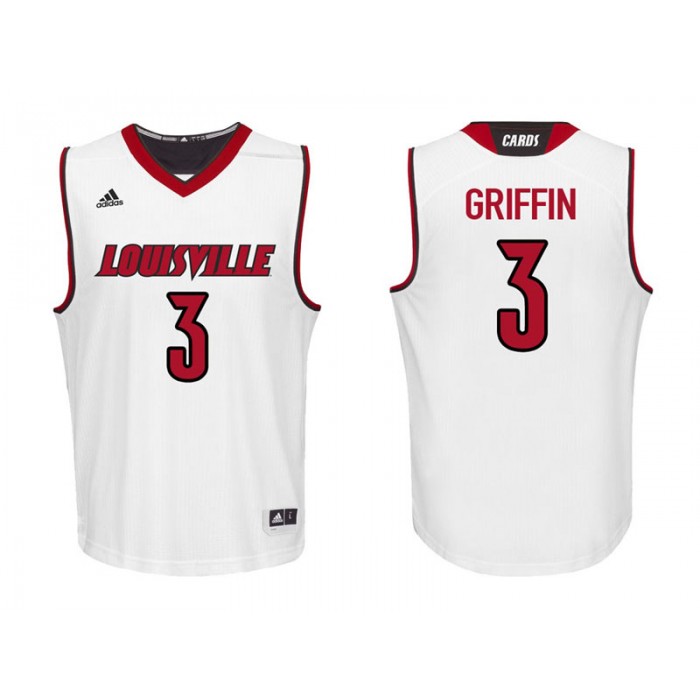 Jo Griffin White College Basketball Louisville Cardinals Jersey