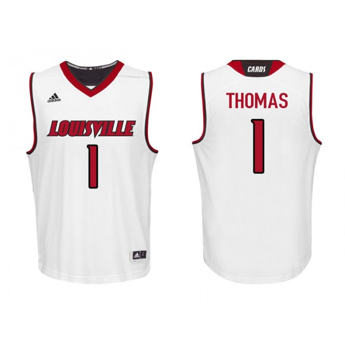 Lance Thomas White College Basketball Louisville Cardinals Jersey