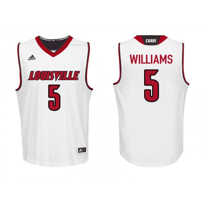 Malik Williams White College Basketball Louisville Cardinals Jersey