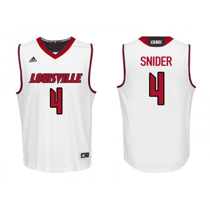 Quentin Snider White College Basketball Louisville Cardinals Jersey