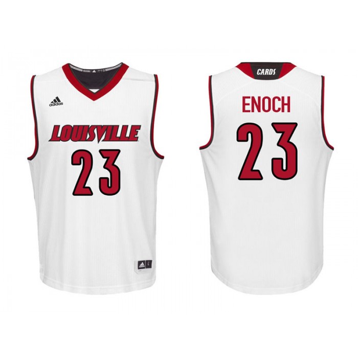 Steven Enoch White College Basketball Louisville Cardinals Jersey