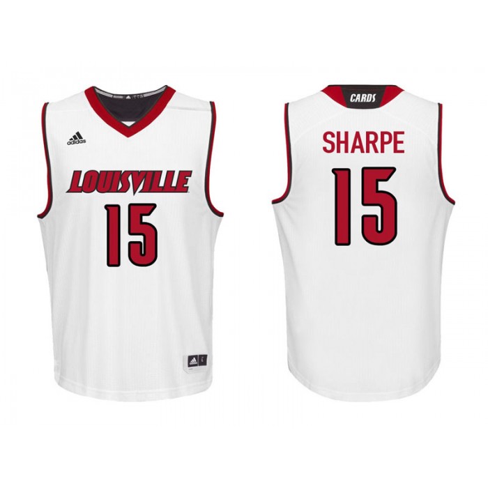 Tyler Sharpe White College Basketball Louisville Cardinals Jersey