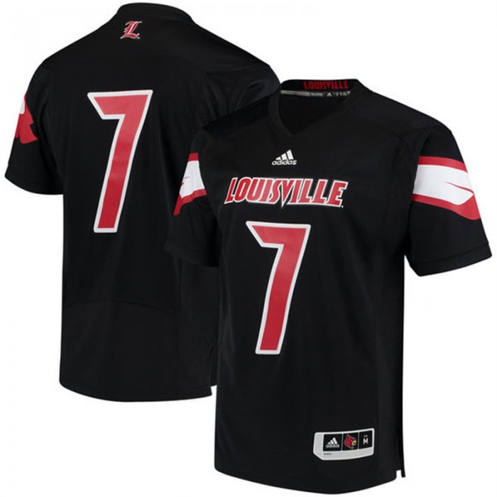 #7 Male Louisville Cardinals Black NCAA 2017 Special Games Football Jersey