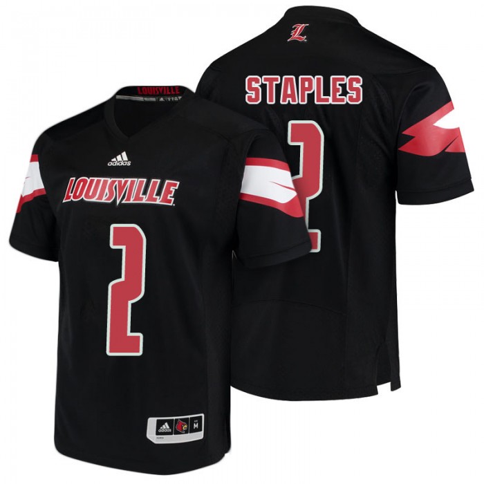 Male Jamari Staples Louisville Cardinals Black 2018 Season College Football Player Jersey