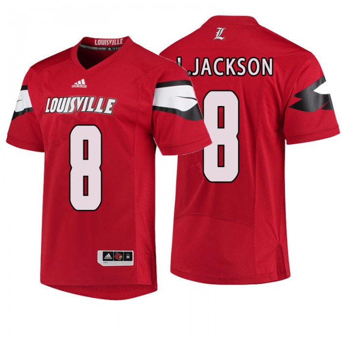 Male Lamar Jackson Louisville Cardinals Red 2018 Season College Football Player Jersey