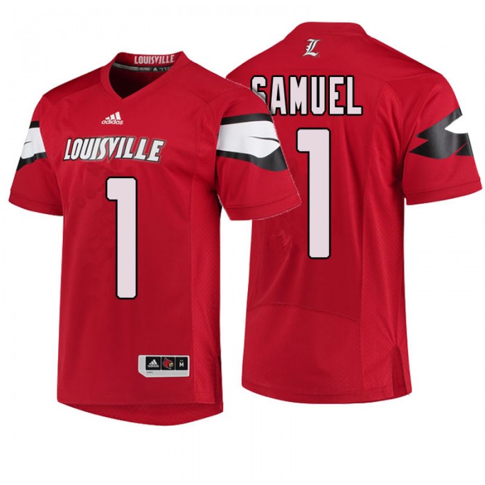 Male Traveon Samuel Louisville Cardinals Red 2018 Season College Football Player Jersey