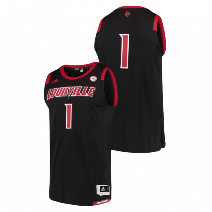Louisville Cardinals Adidas Replica Black College Basketball Swingman Jersey