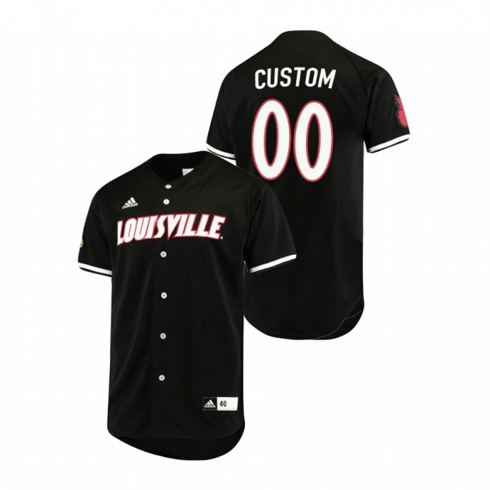 Louisville Cardinals Custom Replica Baseball Black For Men Jersey