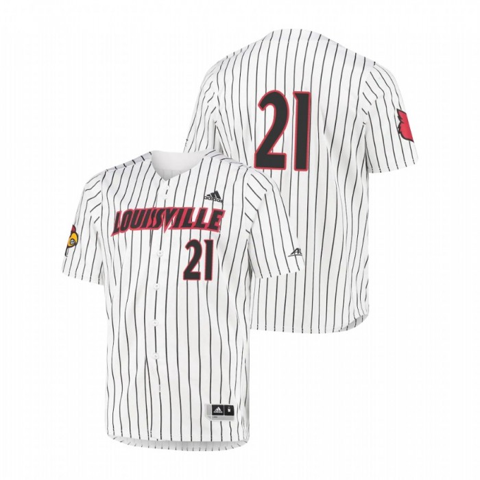 Louisville Cardinals Custom Replica Baseball White For Men Jersey