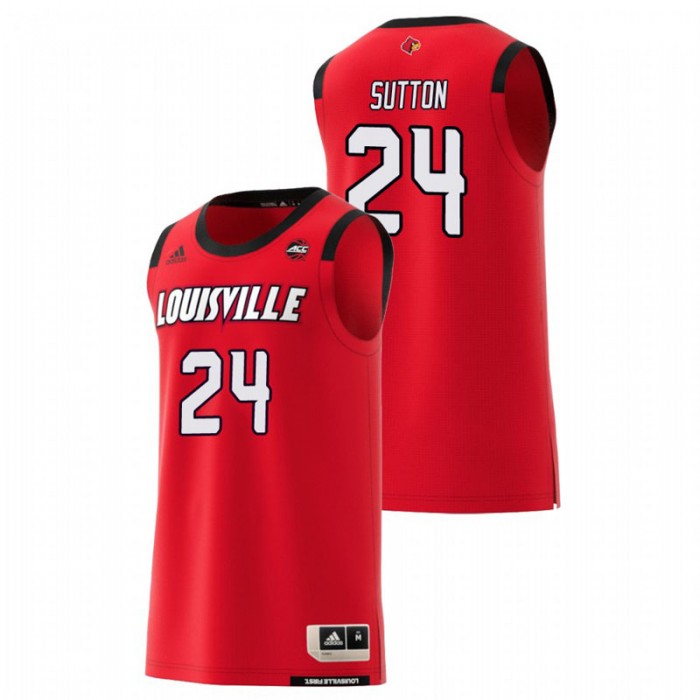Louisville Cardinals College Basketball Red Dwayne Sutton Replica Jersey For Men