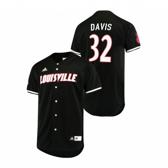 Louisville Cardinals Henry Davis Replica Baseball Black For Men Jersey