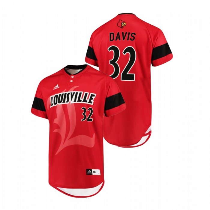 Louisville Cardinals Henry Davis Replica Baseball Red For Men Jersey