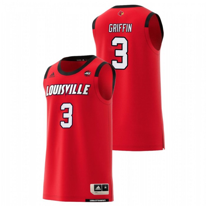 Louisville Cardinals College Basketball Red Jo Griffin Replica Jersey For Men