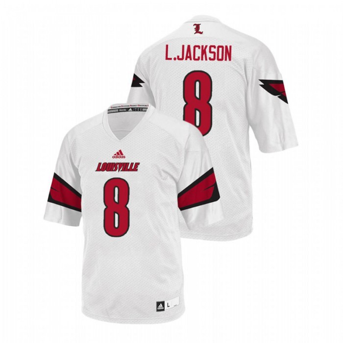 Lamar Jackson Louisville Cardinals College Football White Jersey