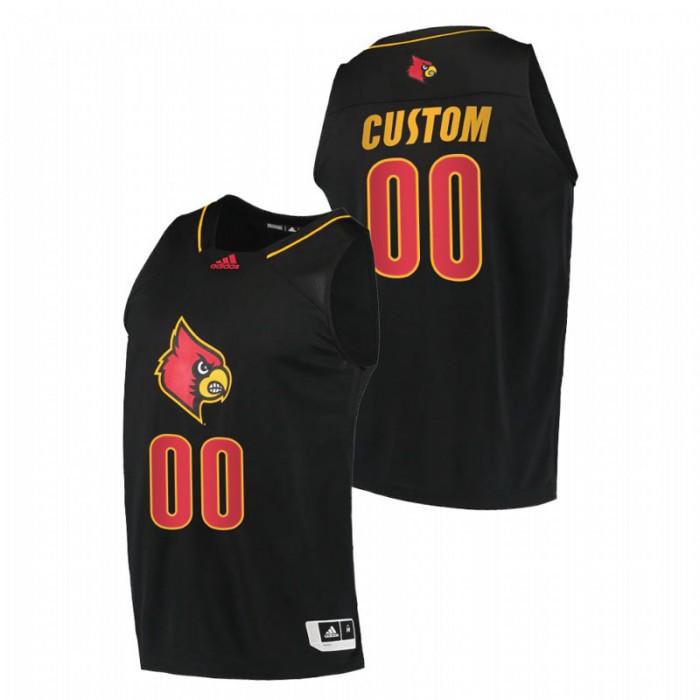 Louisville Cardinals Alternate Custom College Basketball Jersey Black Men