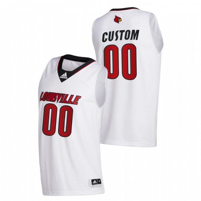 Louisville Cardinals College Basketball Custom Swingman Jersey White Men