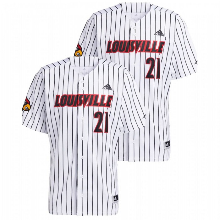Louisville Cardinals Custom College Baseball Replica White Men Jersey