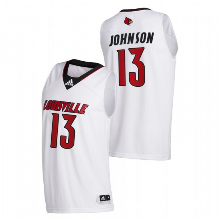 Louisville Cardinals College Basketball David Johnson Swingman Jersey White Men