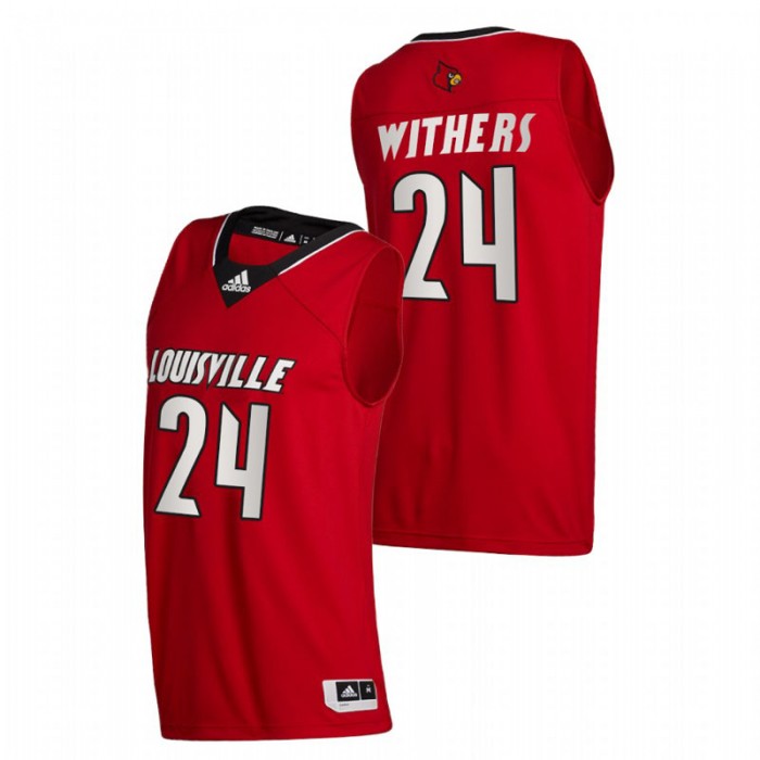 Louisville Cardinals College Basketball Jae'Lyn Withers Swingman Jersey Red Men