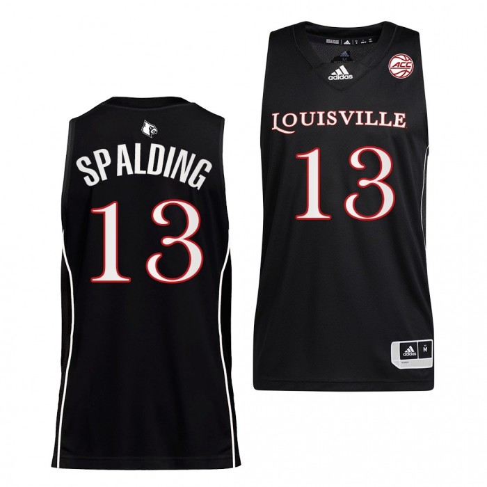 Louisville Cardinals Ray Spalding #13 Black College Basketball Uniform Alumni Jersey