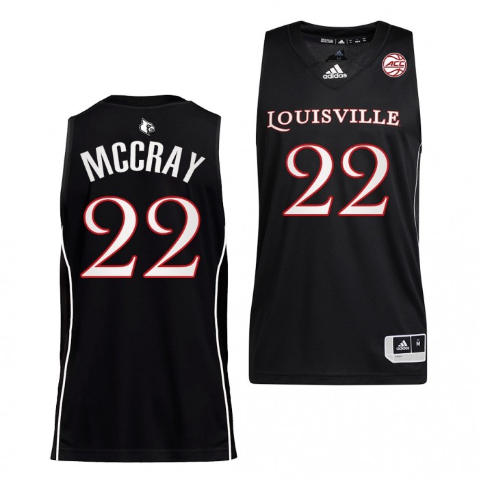 Louisville Cardinals Rodney McCray #22 Black College Basketball Uniform Alumni Jersey