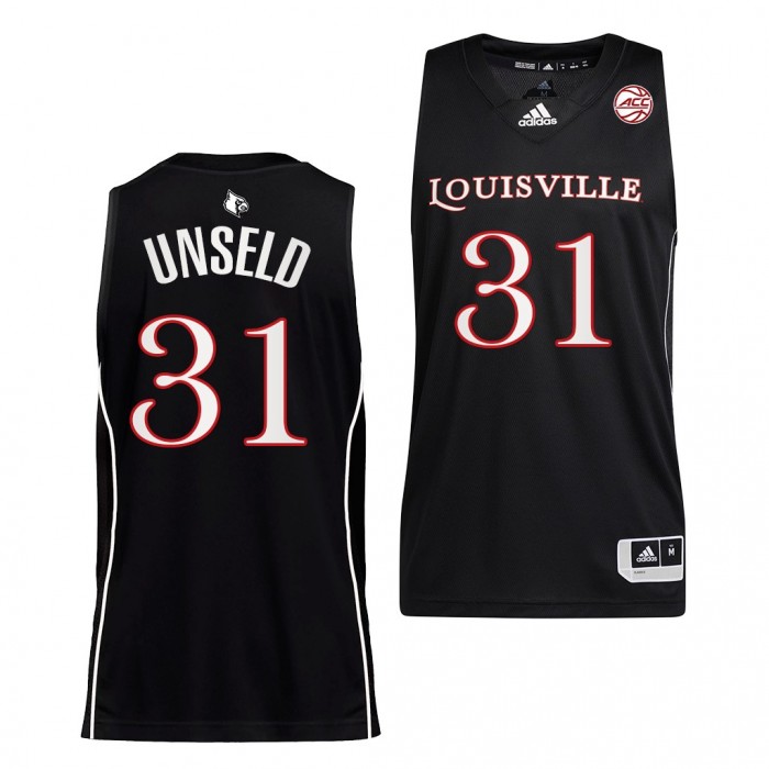 Louisville Cardinals Wes Unseld #31 Black College Basketball Uniform Alumni Jersey