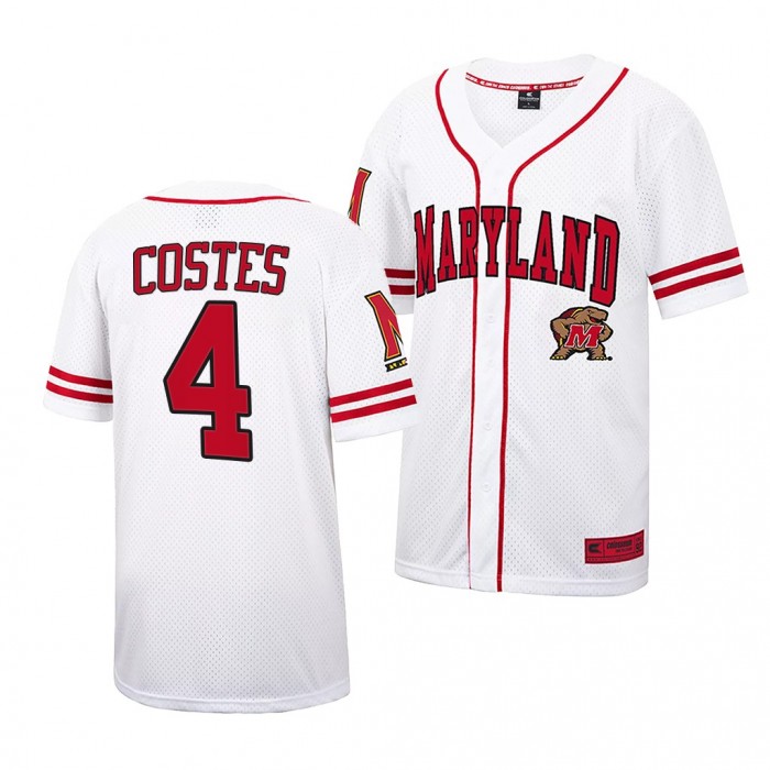 Maxwell Costes Maryland Terrapins 2022 College Baseball Men Jersey-White